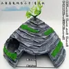 Plataforma hexagonal para tomar el sol de dinosaurio y tortuga grande Refugio para acuario Ultrapequeño Dos en uno Fabricante de Venta Directa Fábrica Transfronteriza Una Pieza