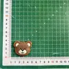 Nuevos Pegatinas Bordadas de Cabeza de Oso de Peluche Lindas de Dibujos Animados Parches Bordados para Toalla Pegatinas de Tela Pegatinas Decorativas Accesorios para Ropa