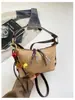 2026 Nueva Bolsa Almohada de Gamuza, Bolso de Mano Vintage de Nicho, Bolso para Mujer, Bolso de Hombro y Cruzado Simple y Versátil