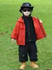 Conjunto de Cortavientos de Dos Piezas para Niños para Primavera y Otoño, Estilo Coreano, Chaqueta Deportiva Elegante y Genial para Niños, Comercio Exterior Transfronterizo