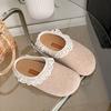 Chinelos Azuis Retro Espessos Leves e Fofos para Mulheres Roupa de Verão 2025 Novos Meio Chinelos Birkenstocks Versáteis