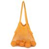 Bolsa de malla de algodón tejida, bolsa de almacenamiento de playa, bolsa de compras de gran capacidad, bolsa de malla para frutas, bolsa de red portátil