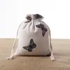 Bolsa de Cordão de Algodão e Linho Estilo Chinês para Venda por Atacado Pequena Bolsa de Sachê Vazia Bolsa para Joias Presentes Organizador de Armazenamento