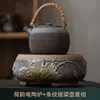 Conjunto para Preparo de Chá no Atacado: Bule Estilo Japonês com Alça, Cerâmica Grossa Vintage, Conjunto Completo de Fogão Elétrico Cerâmico Pequeno Automático