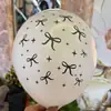Globos de Látex Impresos con Moño de 12 Pulgadas Temática Día de San Valentín Evento de Fiesta Cumpleaños Aniversario Boda Decoración