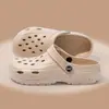 Nuevos Zuecos de Eva para Hombre 2025, Pantuflas de Playa Antideslizantes de Suela Gruesa con Sensación de Pisar Heces, Pantuflas de Punta Cerrada para Mujer, Adecuadas para Uso Exterior en Verano