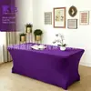 Funda elástica para mesa de comercio exterior de 4 pies y 6 pies, funda para mesa de cóctel, funda para mesa rectangular para conferencias, bodas y banquetes, funda elástica para mesa
