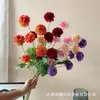6 lilas artificiales para decoración de bodas, decoración fresca estilo coreano para techos altos, decoración de pared de fondo de hotel al por mayor