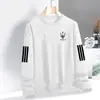 Sudadera para Hombre de 280g, Adecuada para Primavera y Otoño, Holgada y Versátil, Suéter Casual Elegante de Cuello Redondo
