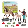 Simulação Transfronteiriça Mini Fazenda Aves Galinha Pato Ganso Vaca Ouro Animal Pequeno Modelo em Miniatura Ornamentos de Mesa de Areia Atacado