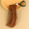 Pente de Madeira de Pêssego Autêntico Transfronteiriço Portátil Pequeno para Levar na Bolsa Pente Pequeno Dentes Pente de Madeira para Massagem Capilar para Mulheres