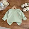 Camiseta Base de Algodón Suave con Botones en el Hombro para Niños, Camisa de Otoño para Niños y Niñas, Tops de una Pieza para Primavera y Otoño, Pijama de Bebé, Cuello Redondo para Bebés
