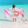 Toalla de baño infantil de microfibra con estampado de dibujos animados, fabricantes transfronterizos de toallas de playa de Amazon, toalla absorbente de secado rápido para natación