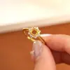 Anillo de Plata de Ley S925 de Lujo Ligero Vintage con Forma de Almohada para Montaje de Piedra Diamante para Mujeres DIY Incrustación 5mm Piedra Principal Accesorios de Montaje para Anillo de Piedra Preciosa