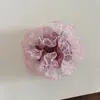 Elástico de Cabelo Scrunchie de Renda com Bolinhas Plissadas para Rabo de Cavalo ou Coque, Corda de Cabelo Elegante e Suave para Mulheres, Estilo Preguiçoso