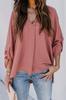 Camiseta holgada de talla grande con cuello en V sexy de eBay AliExpress 2022, primavera y verano, top informal que combina con todo para mujer.