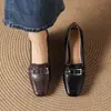 Zapatos de Tacón Alto Estilo Nuevo 2026 Tacón Cuadrado de 5.5 cm Boca Baja Elegantes Versátiles para Viajar Zapatos de Tacón Grueso Talla Grande Zapatos de Mujer Talla 40