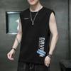 Camiseta sin mangas de verano para hombre, estilo coreano, marca de moda, chaleco holgado, chaleco deportivo para fitness, ropa interior