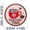 Patches Bordados de Natal Desenho Animado Termocolantes para Casacos e Mochilas, Patches Decorativos Bordados em Computador de Sino de Rena para Festas