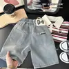 Shorts Jeans Rothly Infantil Estilo Western Verão 2025 Finos Grandes Para Meninos Versátil Macio Casual