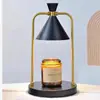 Lâmpada de Mesa Vela Retro Aromaterapia Quarto Regulável Lâmpada de Cera Derretida Metal Romântico Fragrância Luz Noturna de Cabeceira
