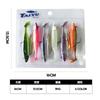 Taiyu Kit com 6 Anzóis com Cabeça de Chumbo Isca de Pesca com Cauda em T Envolvida em Chumbo Iscas Artificiais Macias Isca Luminosa para Pesca em Mar Fabricante Atacado