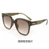 Gafas de sol plegables portátiles de alta gama con montura grande, nuevas gafas de sol de moda para mujer, gafas de sol retro simples con protección solar, de moda para hombre