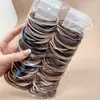 Goma para el pelo de estilo coreano con cuentas doradas de alta elasticidad, duradera para coleta, gruesa, de alto valor, que no daña el pelo para mujer