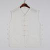 Algodão-linho Tang-style colete masculino colete verão estilo chinês estilo tangerina retrô colete de meia-idade e idoso estilo chinês camisa velha camisa colete