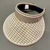 Sombrero de Sol para Mujer con un Pequeño Efecto Adelgazante del Rostro, Sombrero de Sol de Seda Helada de Color Sólido con Parte Superior Abierta, Sombrero tipo Diadema de Estilo Coreano para Exteriores, Sombrero de Sol para Mujeres, Salida de Verano