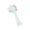 Escova de Limpeza Facial de Dupla Face, Instrumento de Limpeza Facial de Silicone com Cerdas Macias, Escova de Limpeza Facial Manual, Artefato de Lavagem Facial do Douyin, Dispositivo de Limpeza Profunda de Poros