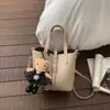 Bolsas Casuales de Aspecto Elegante Estilo Coreano para Mujer 2026 Primavera Nuevo Bolso Cruzado Bolso Cubo Portátil Estilo Coreano para Mujer
