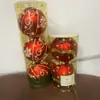 Bolas de Navidad Bolas Decoración Árbol de Navidad Bolas de Plástico Galvanizado Pintadas a Mano Adornos Colgantes Decoraciones Navideñas