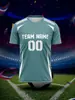 Amazon Transfronterizo Moda Nueva Personalizada Estampada Casual Deportiva Cómoda Transpirable Popular Camiseta de Fútbol Copa del Mundo