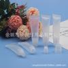 10ML Tapa de Rosca Transparente Boca Oblicua Boca Redonda Tubo para Bálsamo Labial Tubo para Brillo de Labios Envase Secundario de Cosméticos Tubo de Plástico