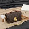 Bolso Bandolera Monograma Vintage de Lujo Ligero de Gama Alta 2026 Nueva Moda Bolso de Hombro con Cadena Bolso Cuadrado Pequeño Cruzado para Commuter
