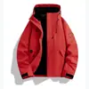 Jaqueta corta-vento de grafeno Roupa de trabalho Estampa de logotipo personalizada Outono Inverno Três em Um Revestimento de fleece Roupa externa corta-vento Construção de equipe Roupas de trabalho