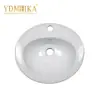 MEIKA 16 polegadas Lavatório Moderno Oval de Cerâmica para Bancada Resistente a Manchas Pia para Lavar as Mãos Fornecimento Direto da Fábrica W816