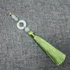 Yixiangfei 8B-5 Anillo de Correr Cierre de Langosta Borla 8 Borlas Estilo Antiguo Accesorios Dinastía Han Colgante para Ropa Artesanía Decoración