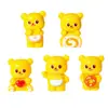 Série Loja de Sobremesas de Resina Urso Manteiga Desenho Animado Acessórios DIY Enfeites de Mesa Pequenos Pingentes Adereços para Vídeos Curtos
