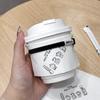 Internet Red Taza de Café Explosiva Taza de Café Desechable Té con Leche Bebida Caliente Vaso de Papel con Empaque y Tapa para Uso Comercial