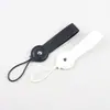 Llavero de Cuero de Color Sólido Creativo Simple Unisex Correa de Muñeca Anti-Pérdida para Teléfono Móvil Taza de Agua Correa para Muñeca de Muñeca DIY