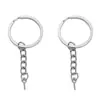 Llavero con Cadena, Anillo Único Cierre de Langosta, Colgante de Llave, Múltiples Tamaños, Conector DIY Hecho a Mano para Bolsa y Muñeca