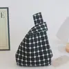 Bolsa de Tricô, Bolsa de Mão, Bolsa Saco, Bolsa de Ombro, Bolsa Feminina de Palha, Bolsa Feminina, Bolsa Colete, Bolsa Simples para Presente, Color-Blocking