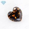 Huagang Gem Café Coração-Em Forma de Zircão Pedra Nua Artificial Pontudo Fundo CZ Jóias Anéis Coloridos Pedra Branca DIY