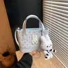 Bolsa Saco Estampada de Bolinhas para Mulheres 2026 Nova Moda Bolsa de Ombro Transversal Bolsa de Mão Bolsa de Mão Casual para o Dia a Dia