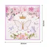Mantel de Dibujos Animados Más Vendido por el Fabricante Decoración para Fiesta de Cumpleaños Infantil Juego de Vasos de Papel Platos de Papel Mantel de Mariposa Varios Hechos para Usar