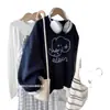 Sudadera redonda súper bonita para mujer, delgada, nuevo estilo para principios de otoño 2026, artículo popular, a la moda, elegante, invierno, forrada de polar, sin capucha