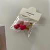 Rosa dopamina lindo pasador para el pelo de niña lazo pasador pequeño flequillo lindo lado clip de pico de pato accesorios para el cabello de mujer