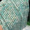 Mini cuentas facetadas redondas de 4 mm con forma de ángulo de Amazon, cuentas de piedras preciosas